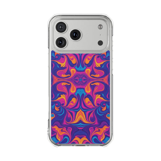 Neon Marble | Clear MagSafe Case