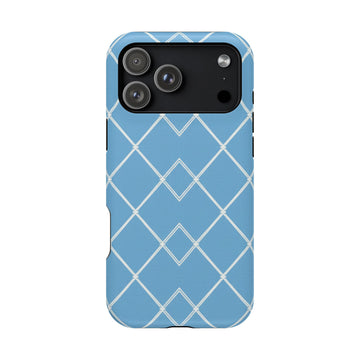 Blue Lattice | Tough MagSafe Case