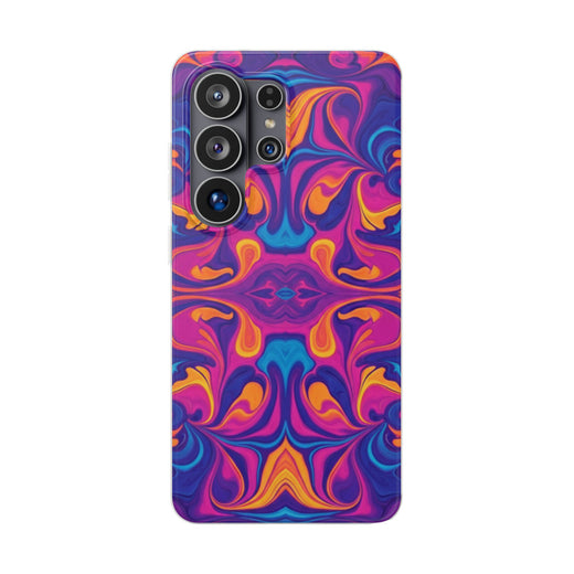 Neon Marble | Samsung Clear Case