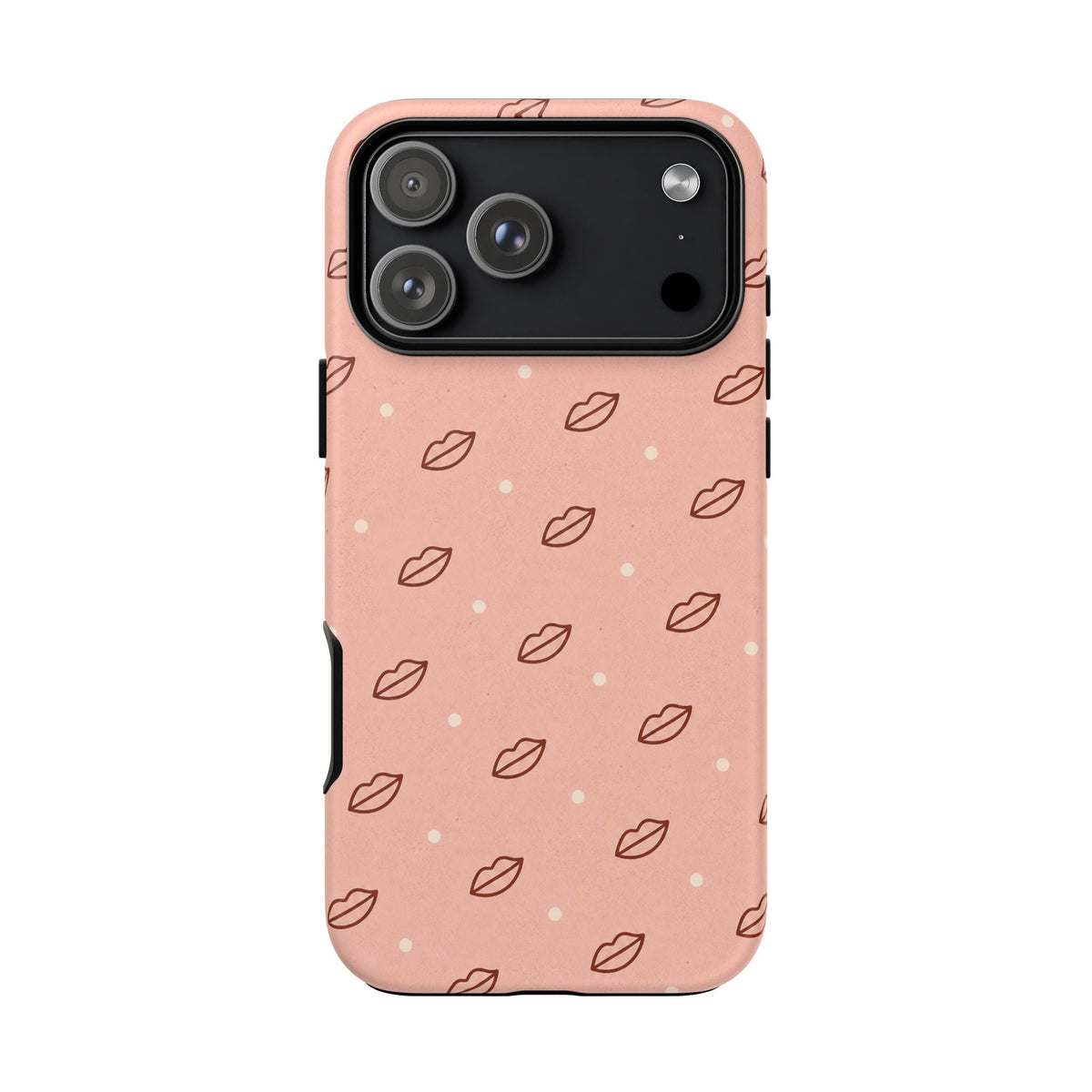 Pink Lips tough case showing crisp print quality