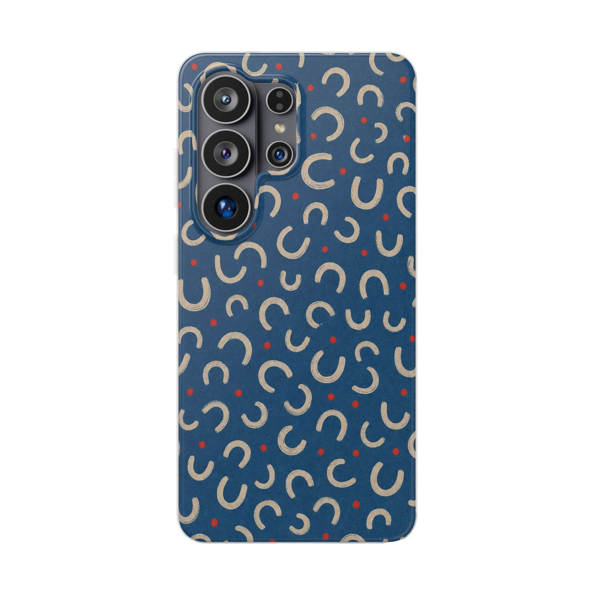Denim Cream Samsung clear case for the Galaxy S26 case guide