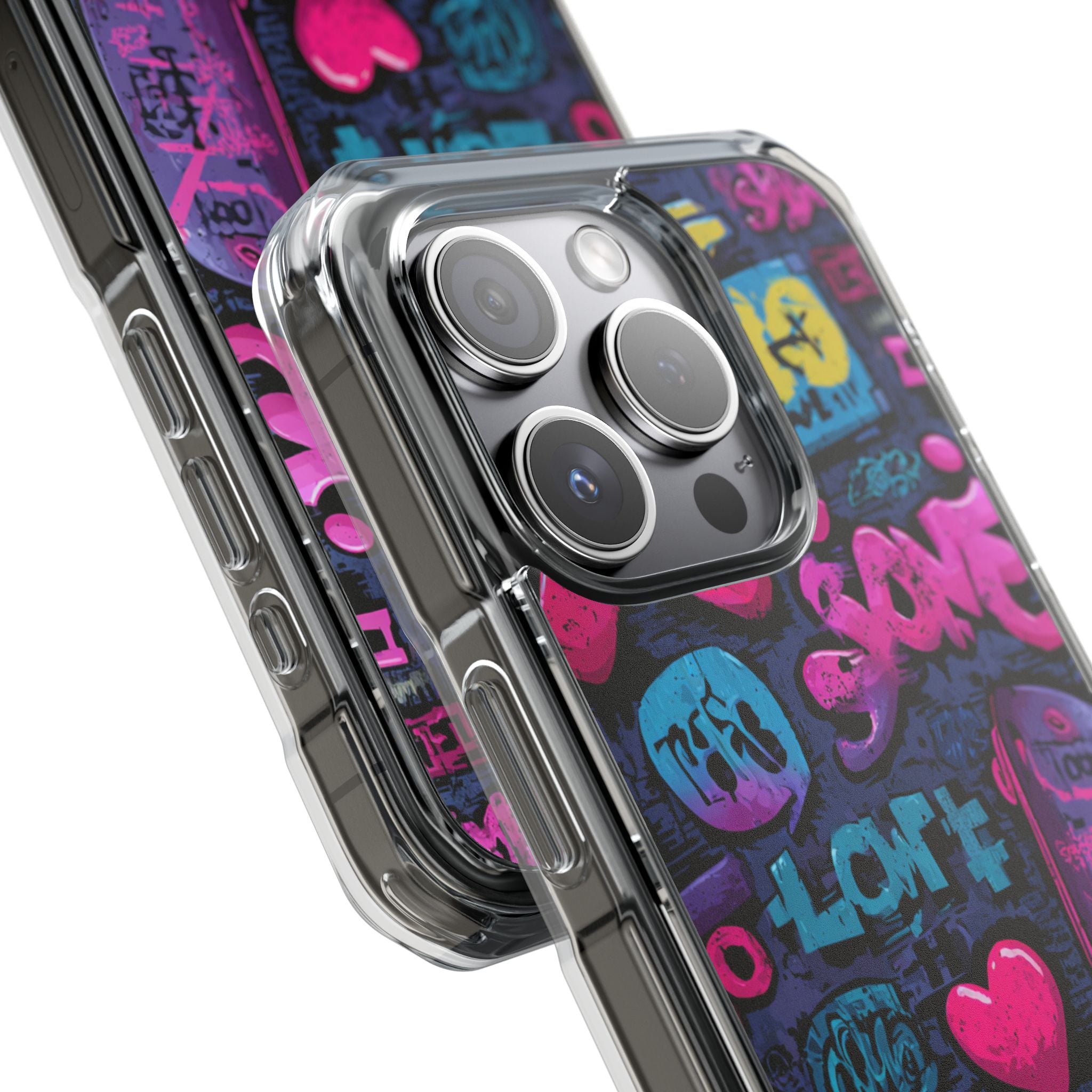 Neon Street Art | Clear MagSafe Case