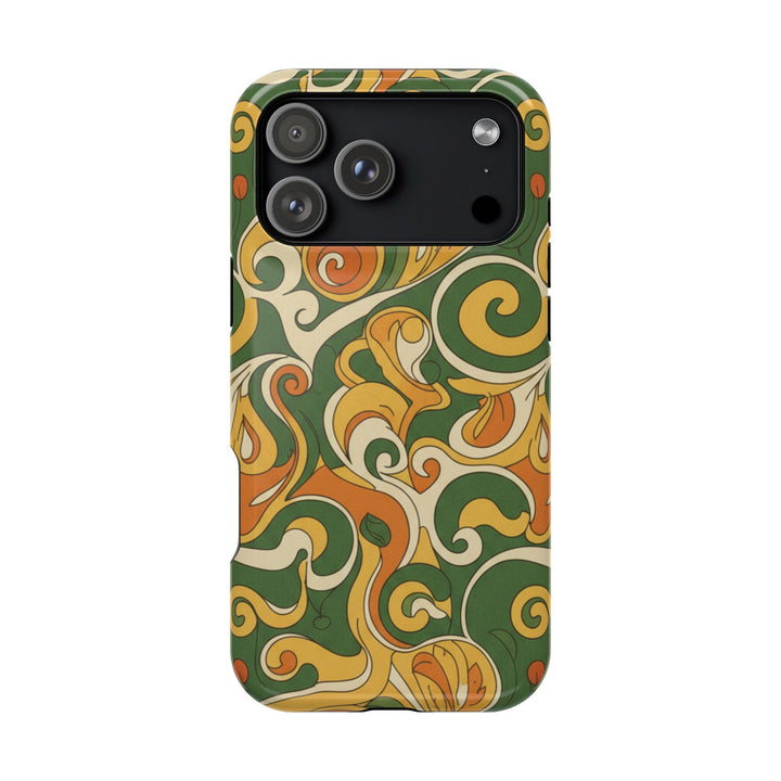 Olive Paisley | Tough MagSafe Case