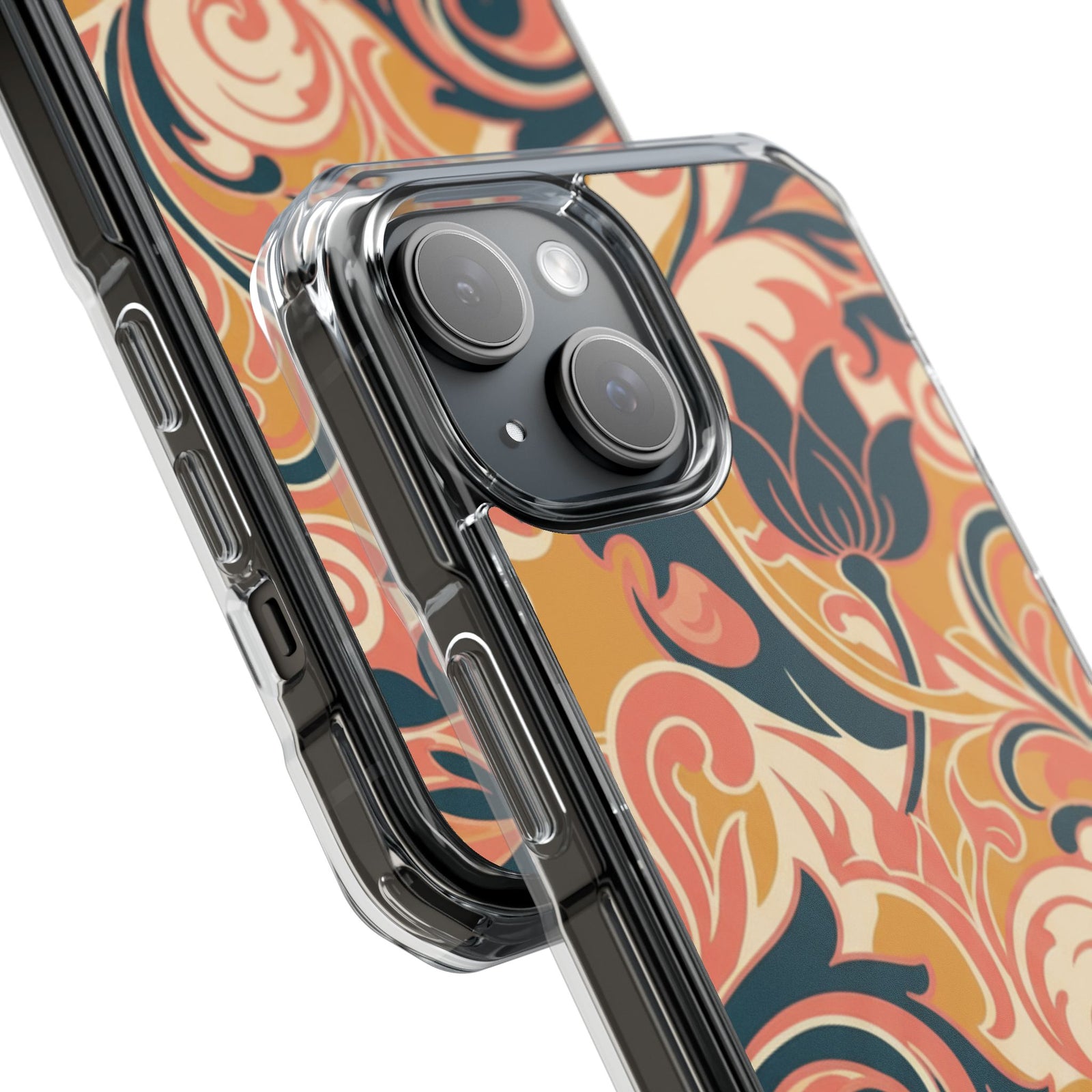 Baroque Bloom | Clear MagSafe Case