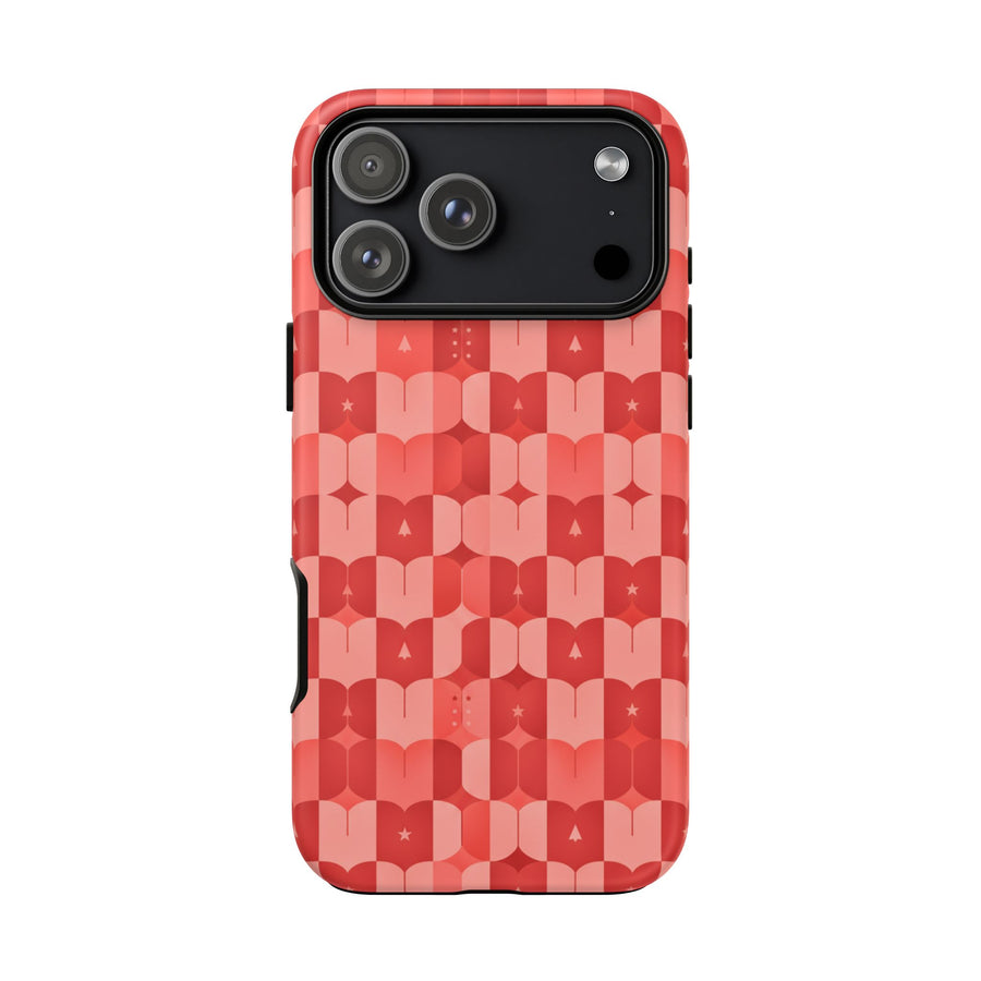 Coral Geo Tile | Tough Case