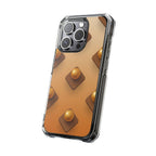 Amber Studs | Clear MagSafe Case