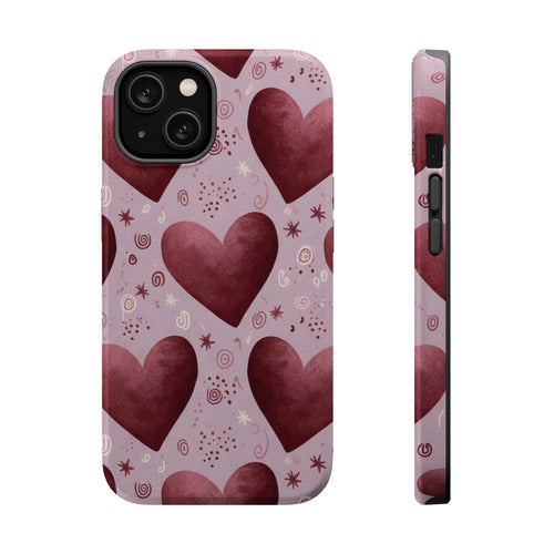 Blush Hearts | Tough MagSafe Case