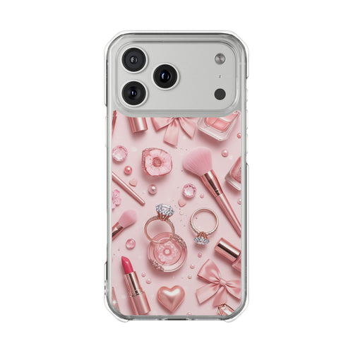 Blush Vanity coquette clear magsafe case design