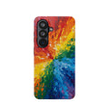 Rainbow Vortex abstract tough magsafe case design