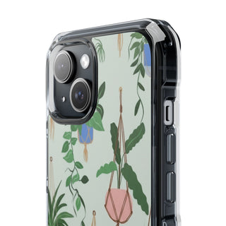 Cocoa Bloom | Clear MagSafe Case