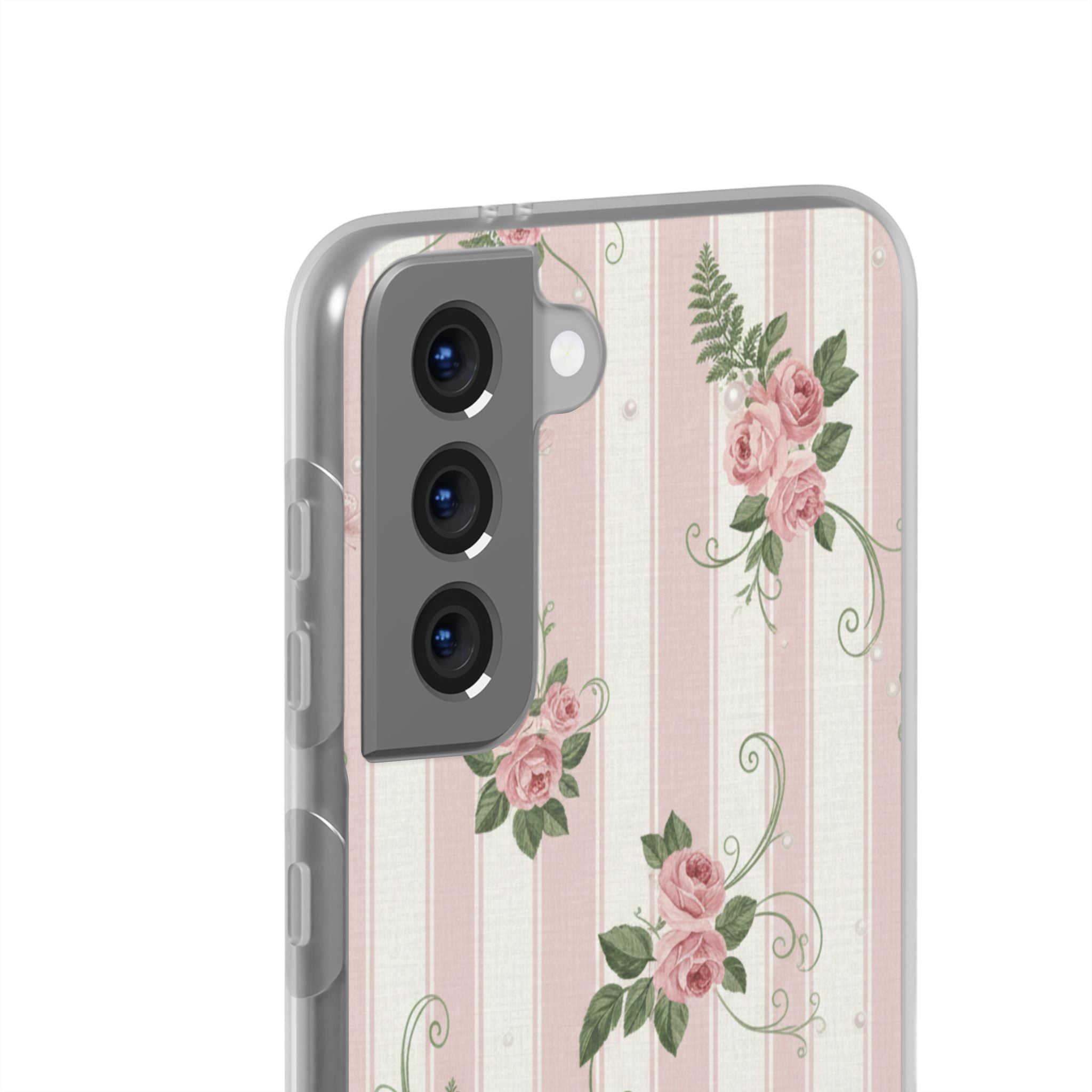 Floral Stripe | Galaxy Clear Case