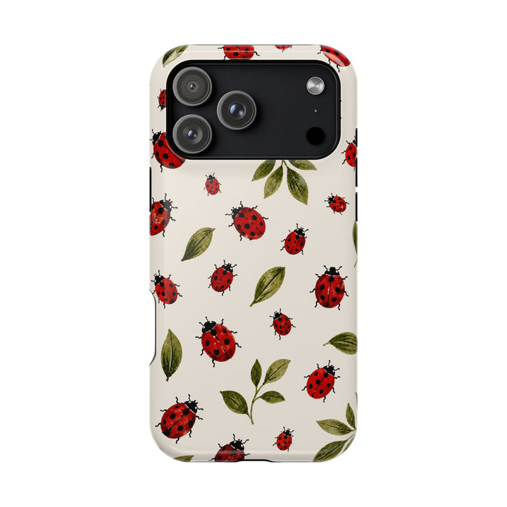 Ivory Ladybugs | Tough MagSafe Case