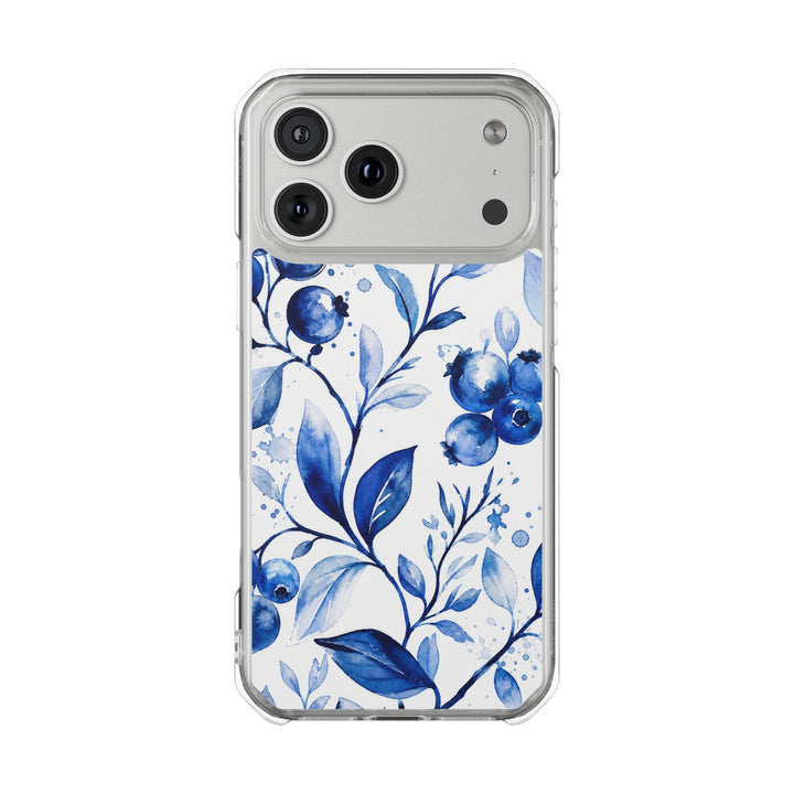 Blueberry Delft | Clear MagSafe Case