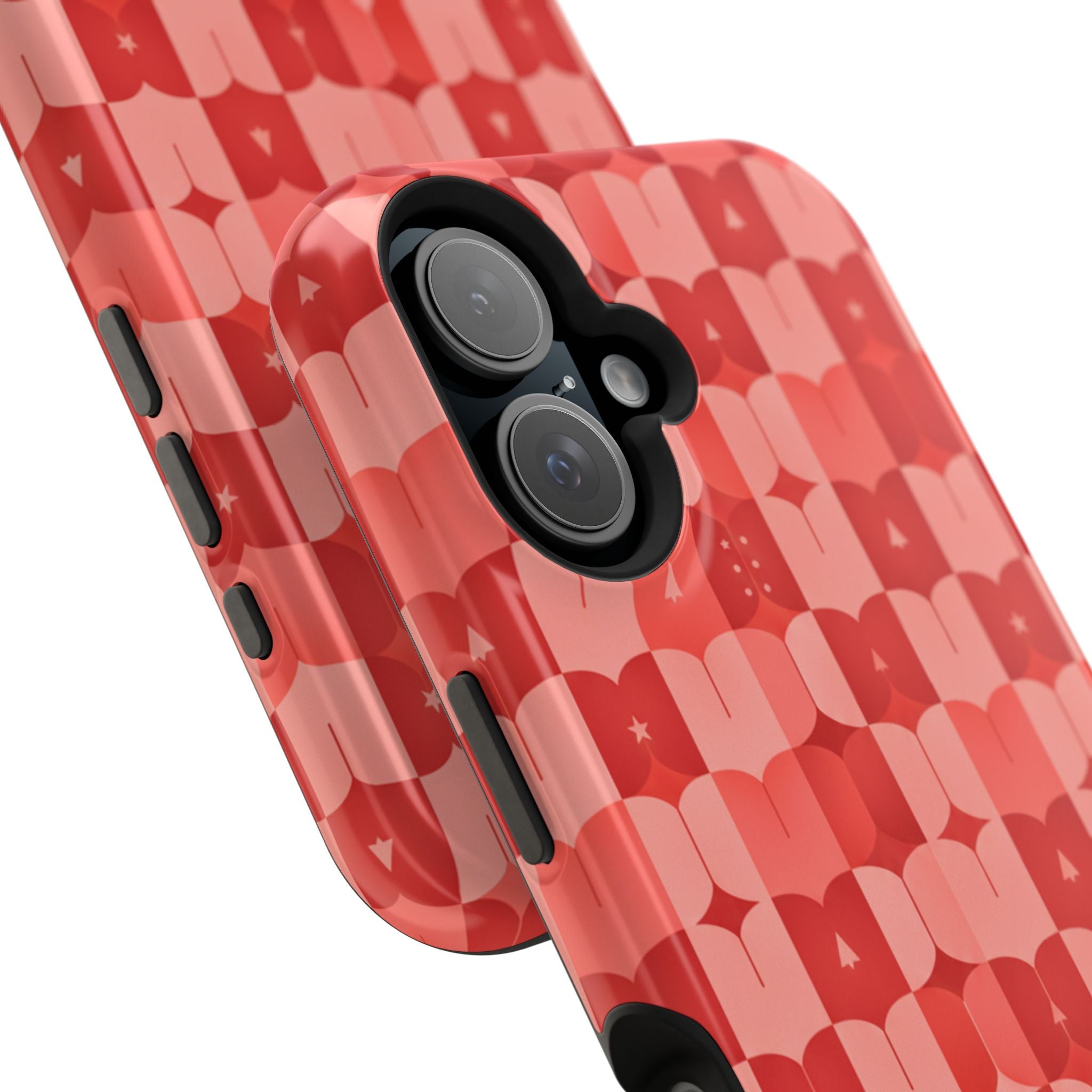 Coral Geo Tile | Tough MagSafe Case