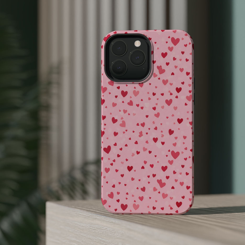 Blush Ditsy Heart | Tough MagSafe Case