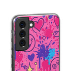 Cloudy Cherry | Clear Case