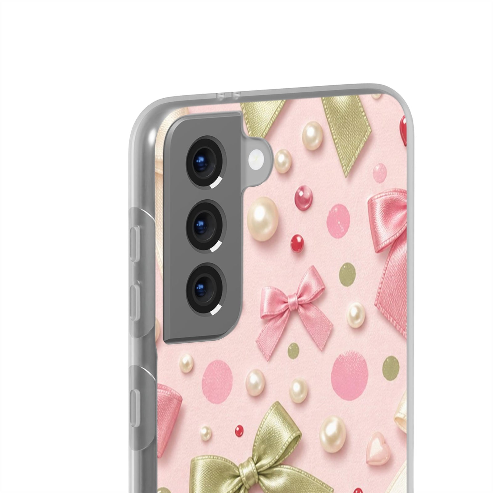 Dotty Pearl Bow | Clear Case