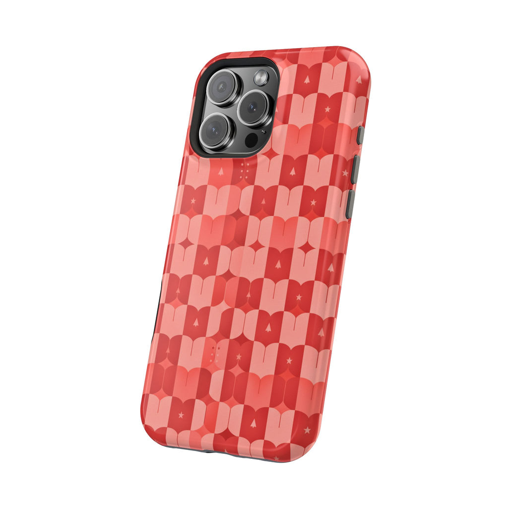 Coral Geo Tile | Tough MagSafe Case