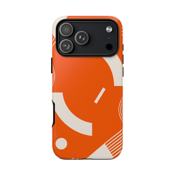 Orange Orbit phone case design