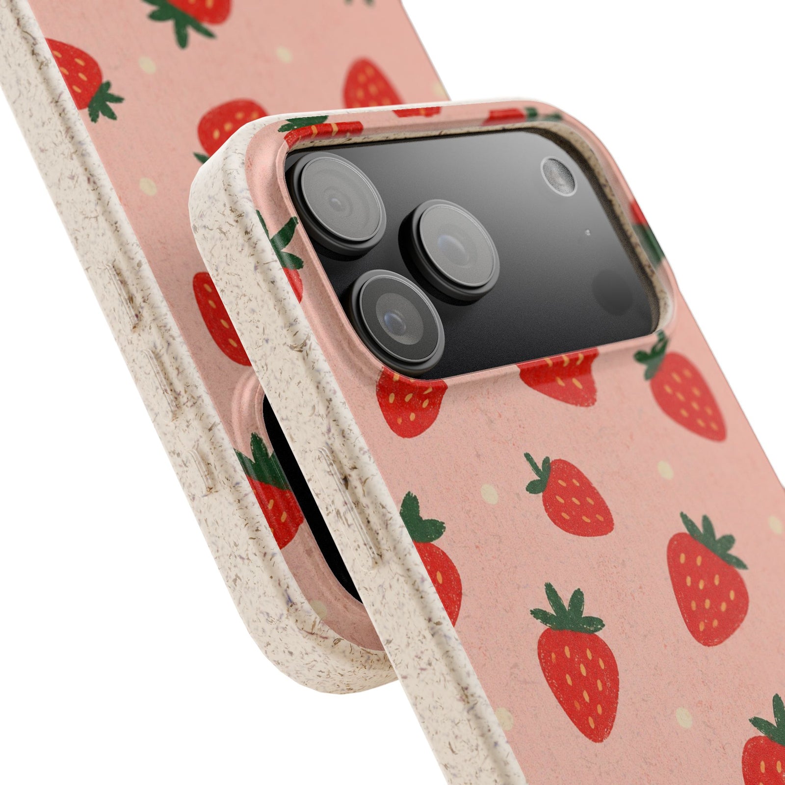 Blush Strawberries | Biodegradable Case