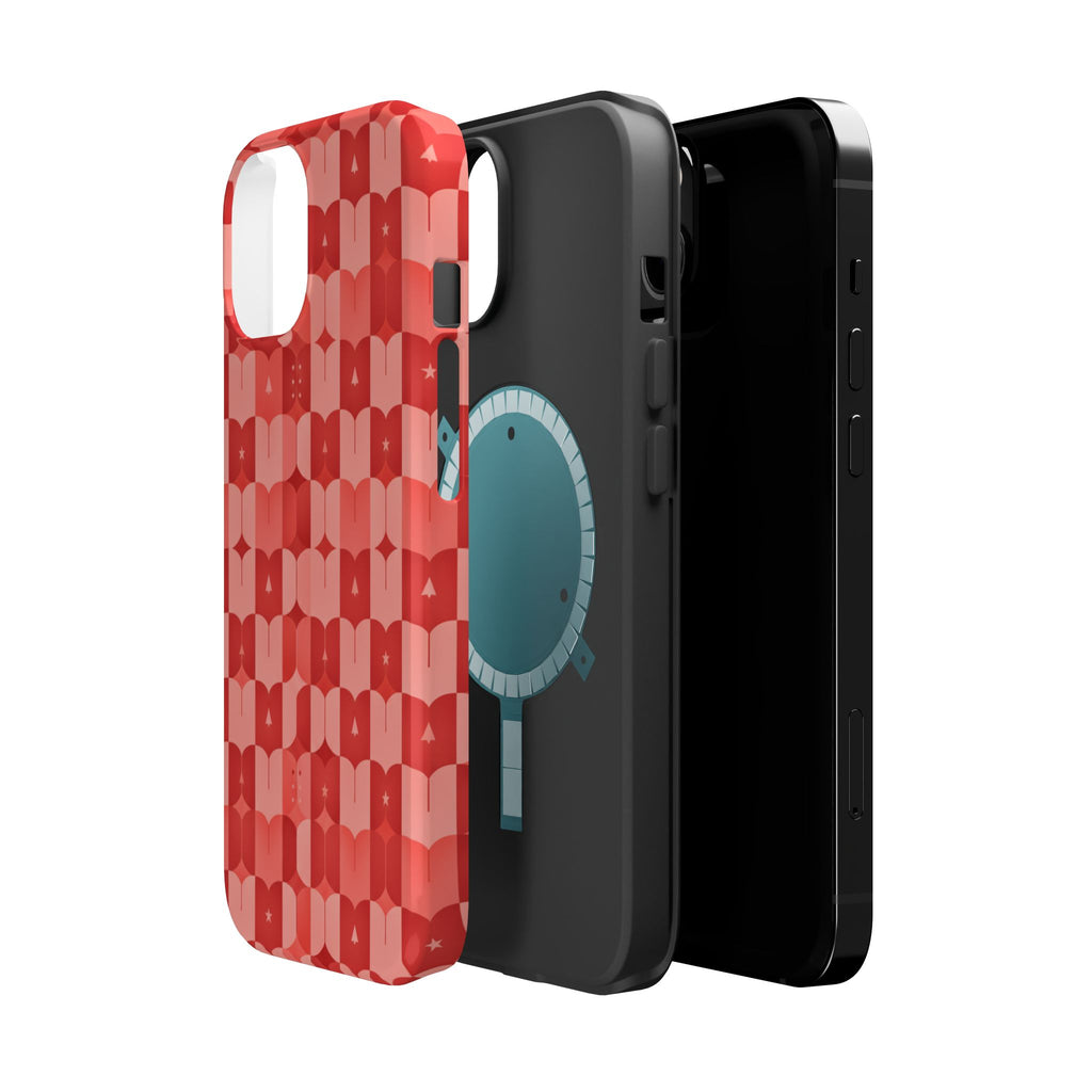 Coral Geo Tile | Tough MagSafe Case