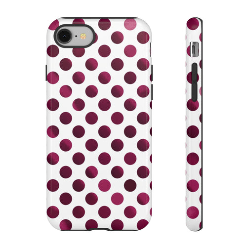 Burgundy Polka Dot | Tough Case