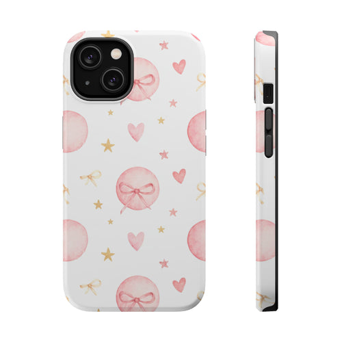 Bow Charm coquette tough magsafe case design