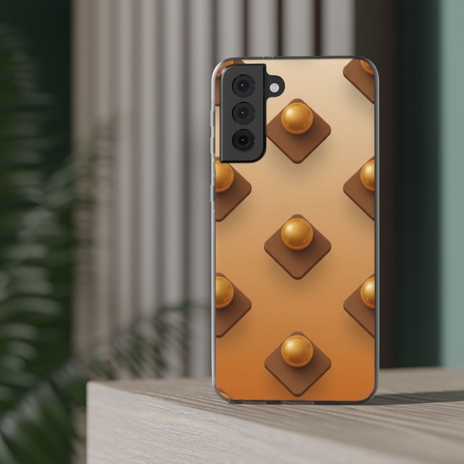 Amber Studs | Clear Case