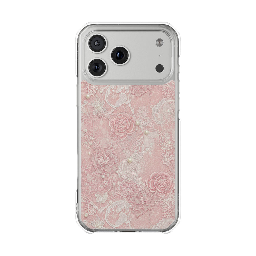 Lace Roses | Clear MagSafe Case
