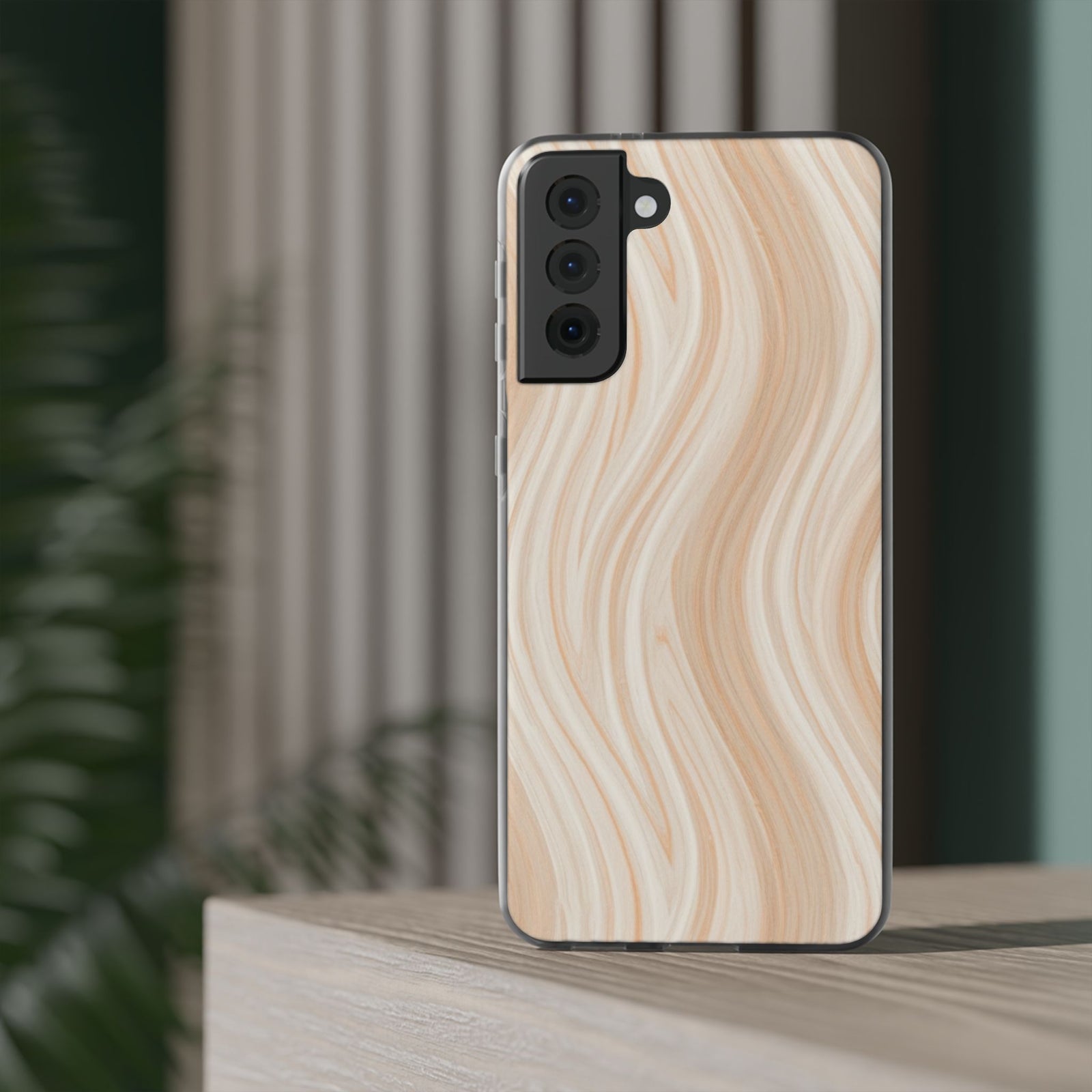 Ivory Waves | Clear Case