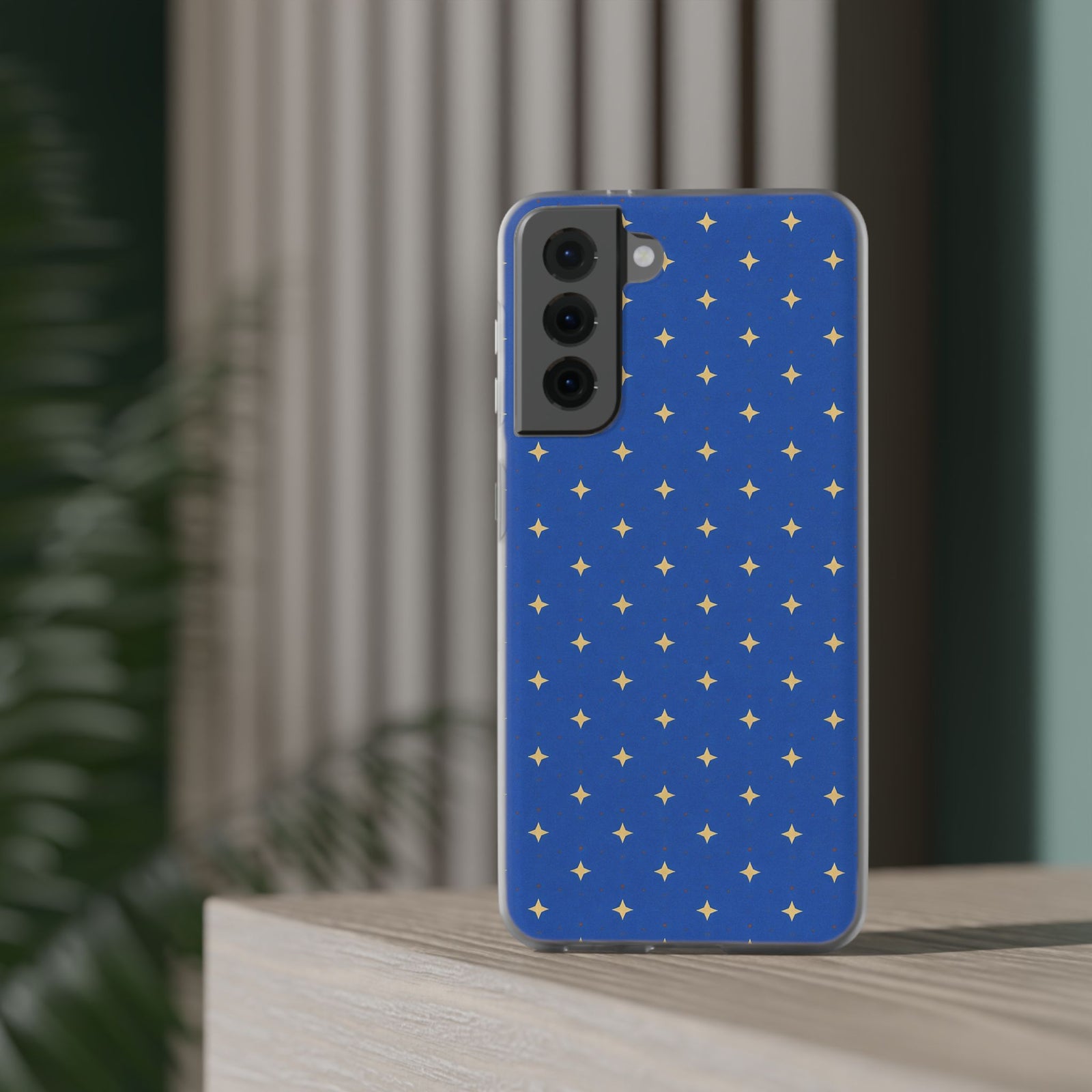 Cobalt Starbursts | Clear Case