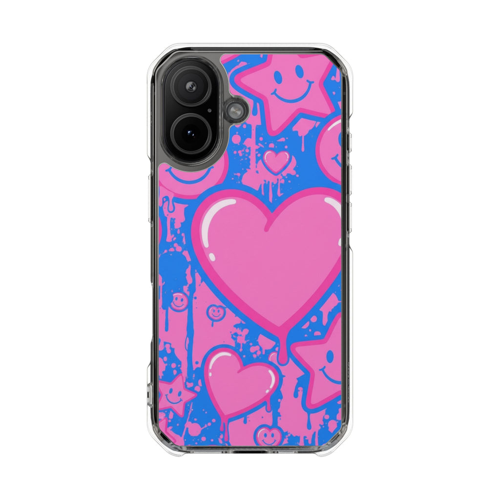 Neon Heart | Clear MagSafe Case