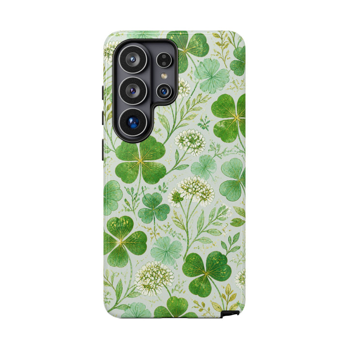 Clover Glow phone case design