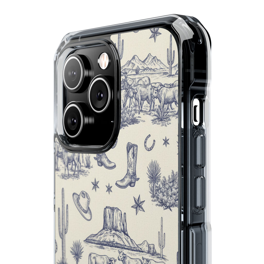 Whimsical Toile | Clear MagSafe Case