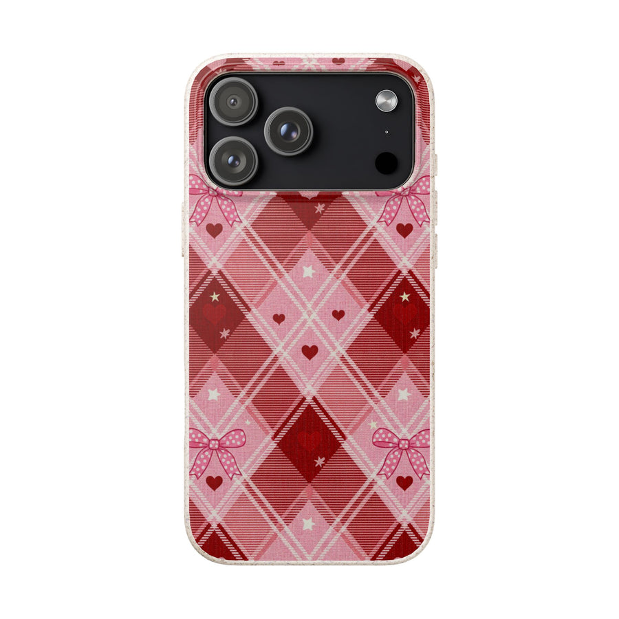Heart Plaid | Biodegradable Case