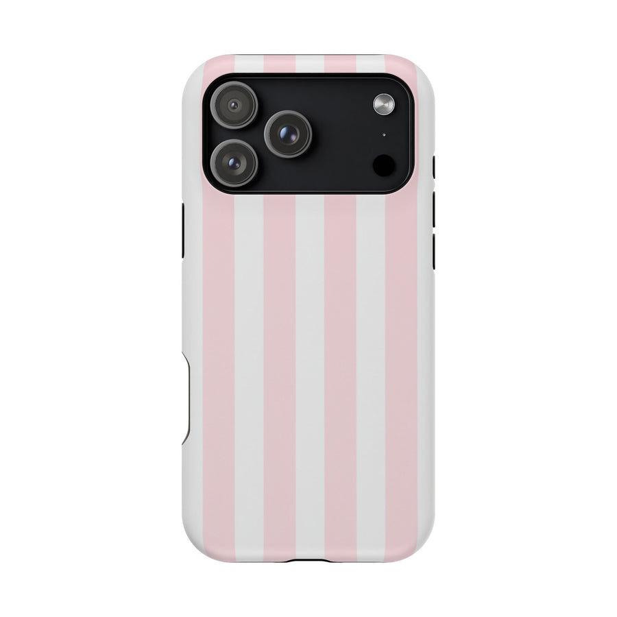 Pink Pinstripe | Tough MagSafe Case