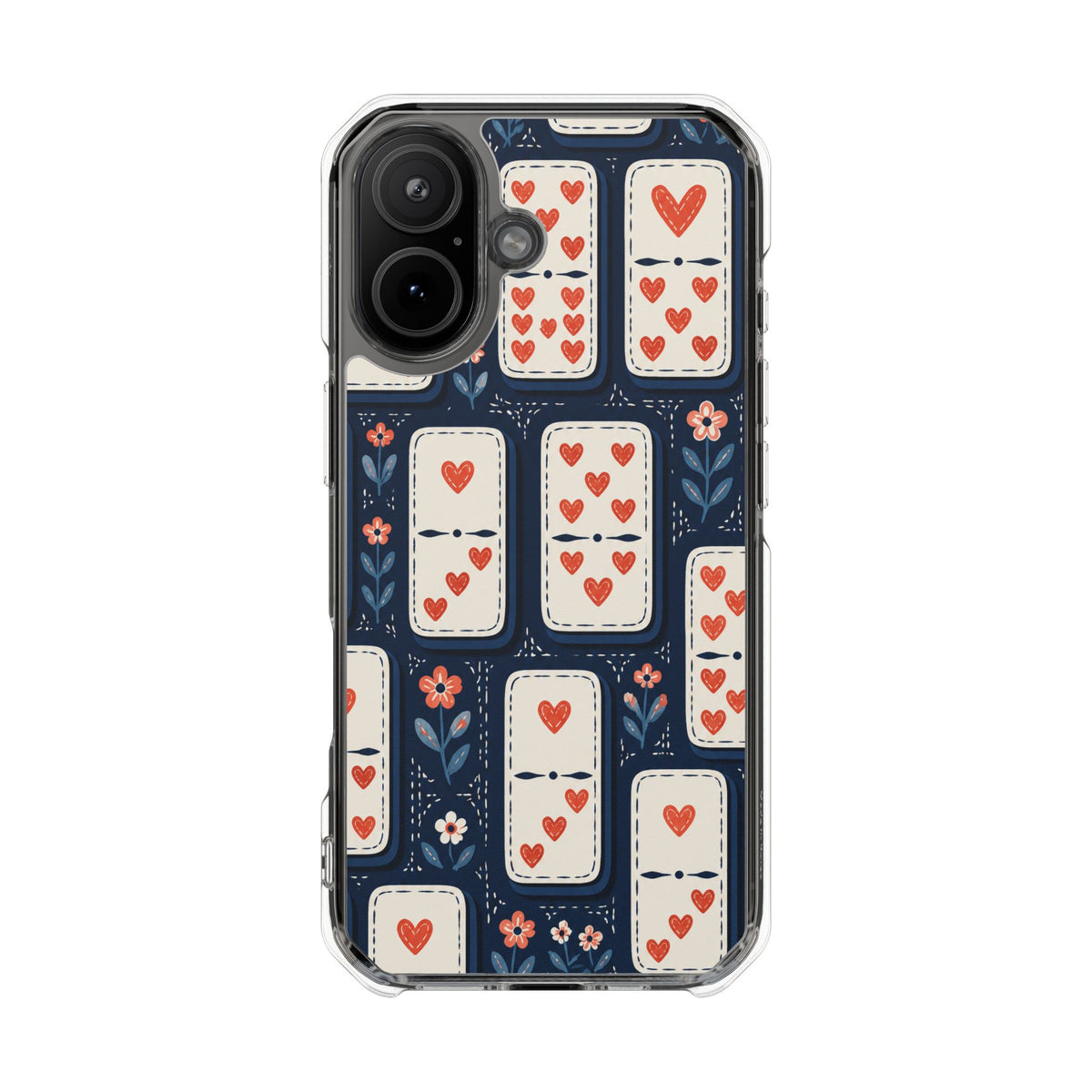 Heart Dominoes | Clear MagSafe Case — product image 14