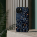 Denim Dahlia | Tough MagSafe Case