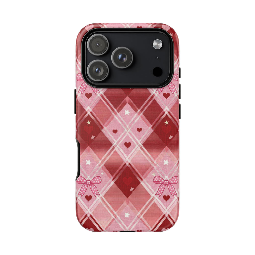 Pink Plaid Heart | Tough Case