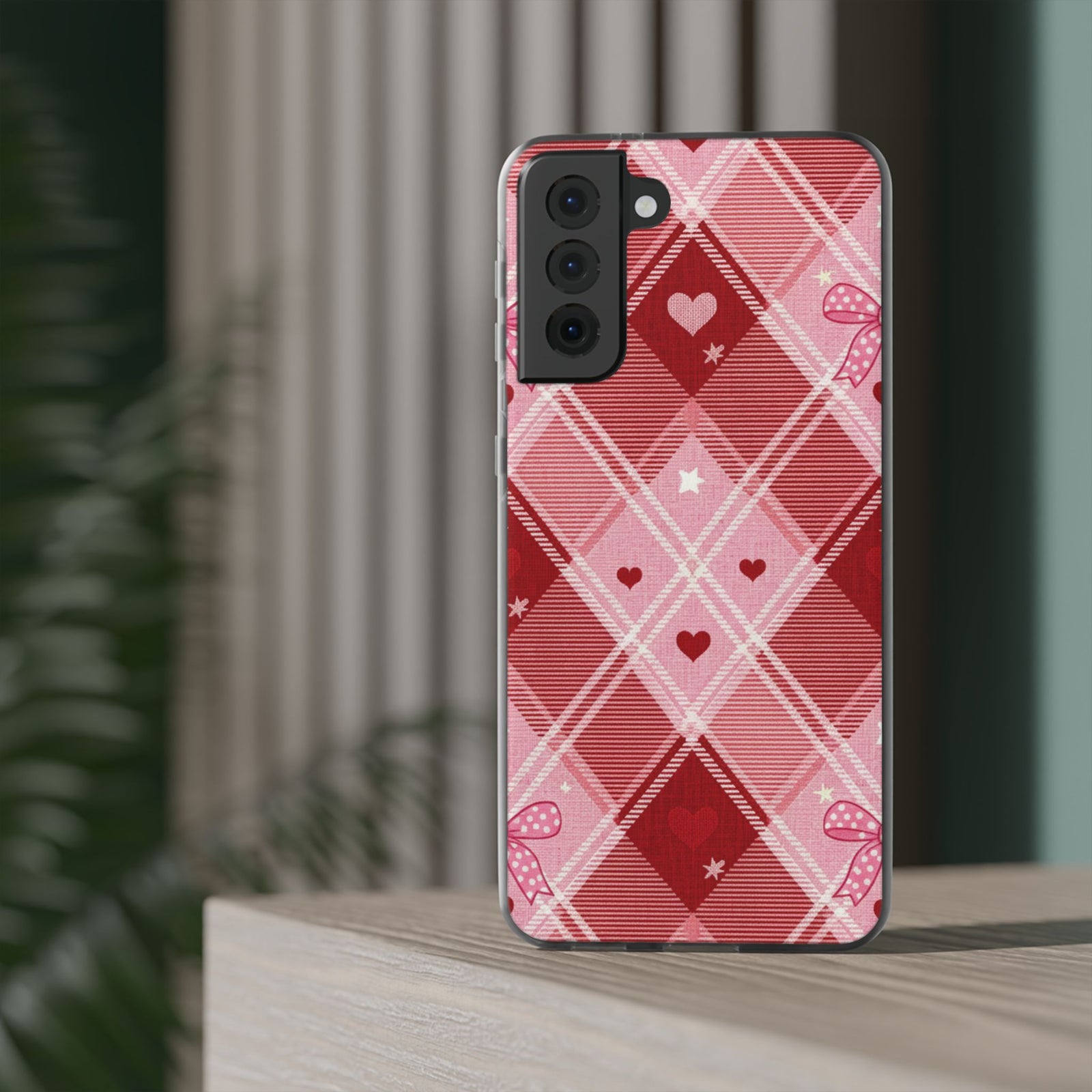 Heart Plaid | Clear Case