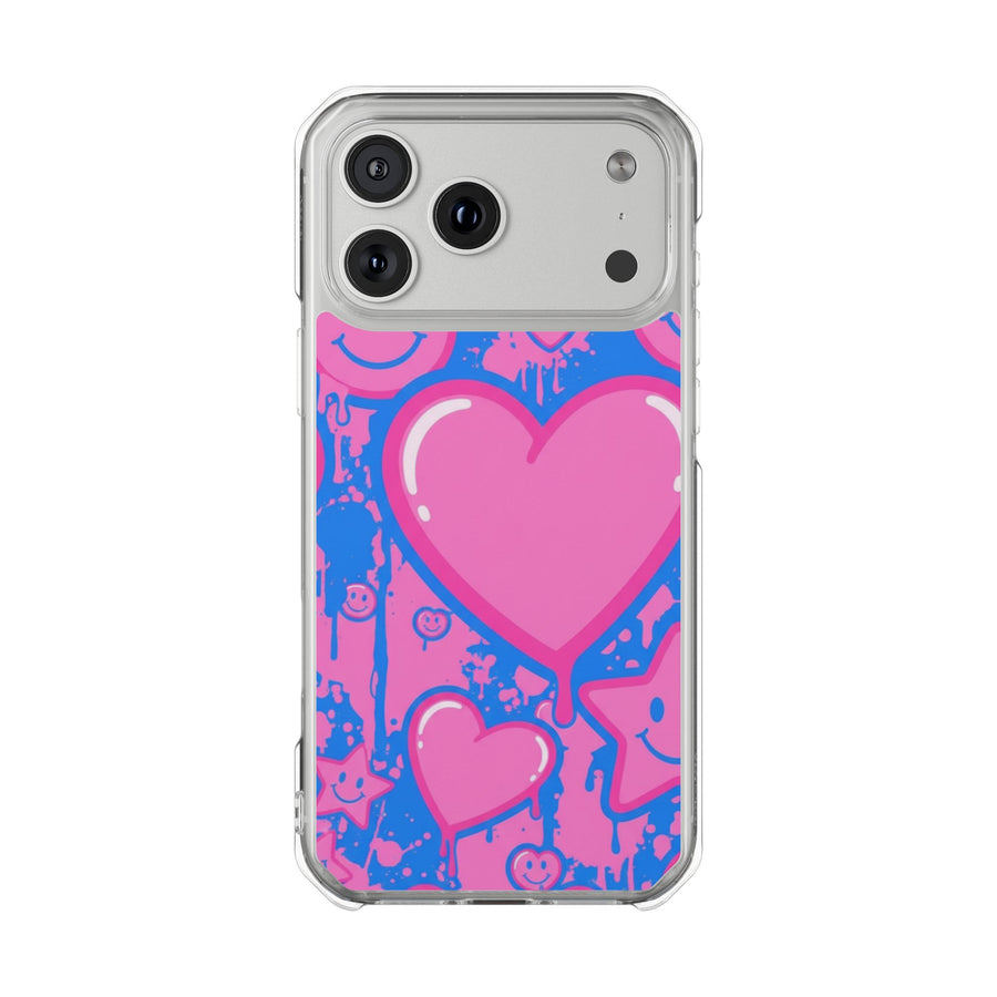 Neon Heart | Clear MagSafe Case