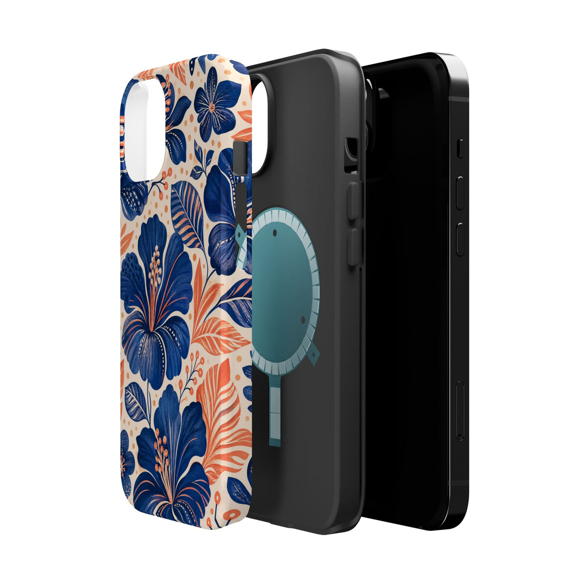 Indigo Hibiscus | Tough MagSafe Case — product image 44