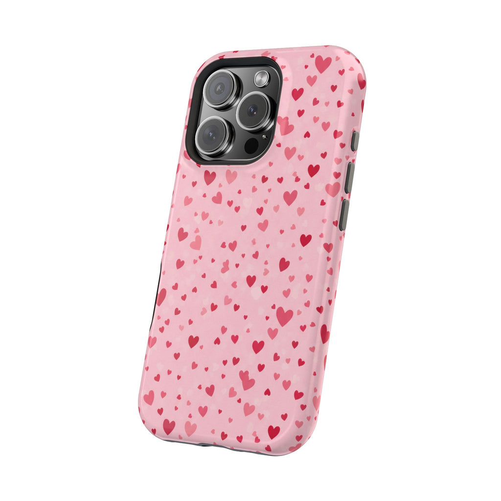 Blush Ditsy Heart | Tough MagSafe Case