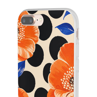 Polka Camellias | Frosted Clear Case — product image 55