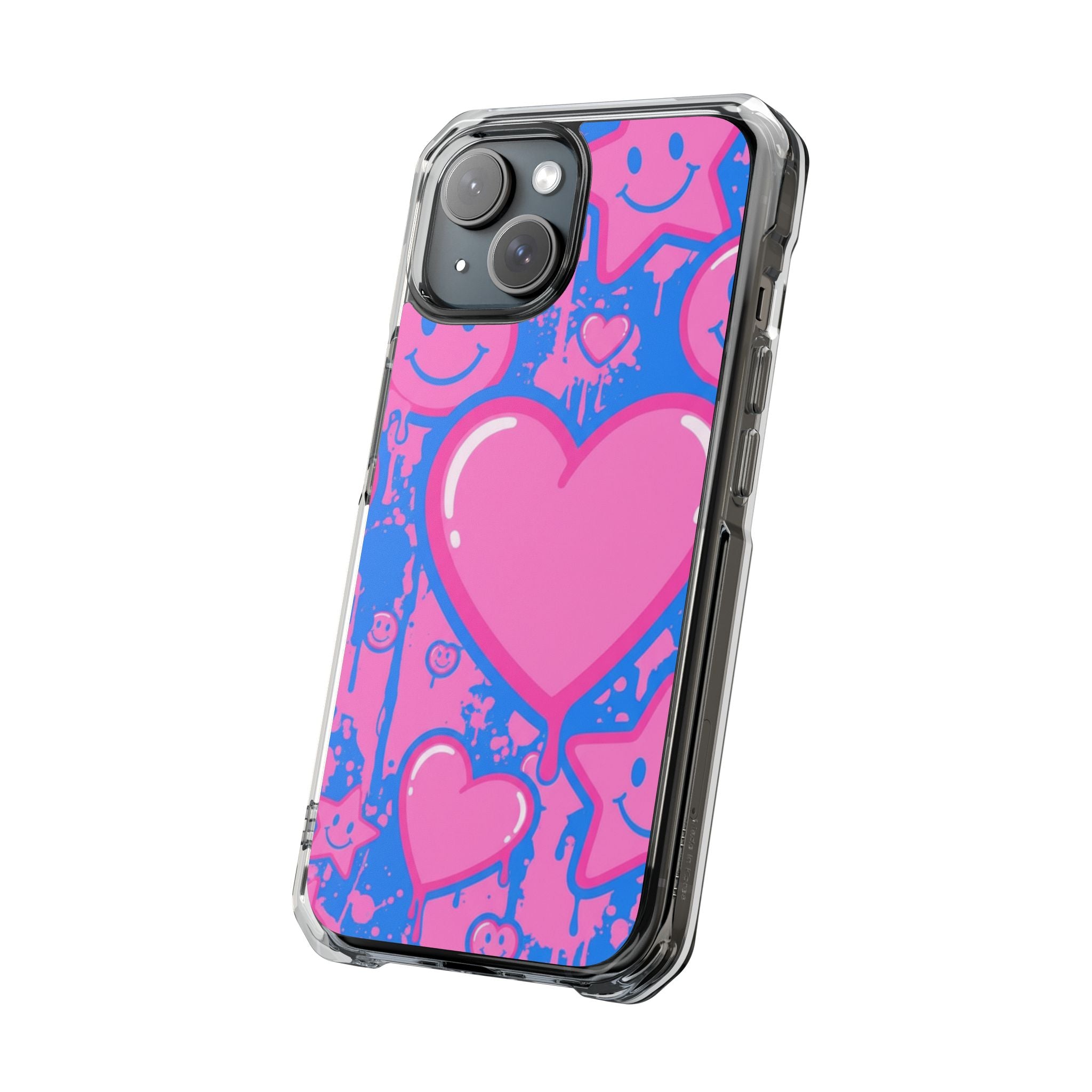 Neon Heart | Clear MagSafe Case