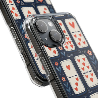Heart Dominoes | Clear MagSafe Case — product image 18
