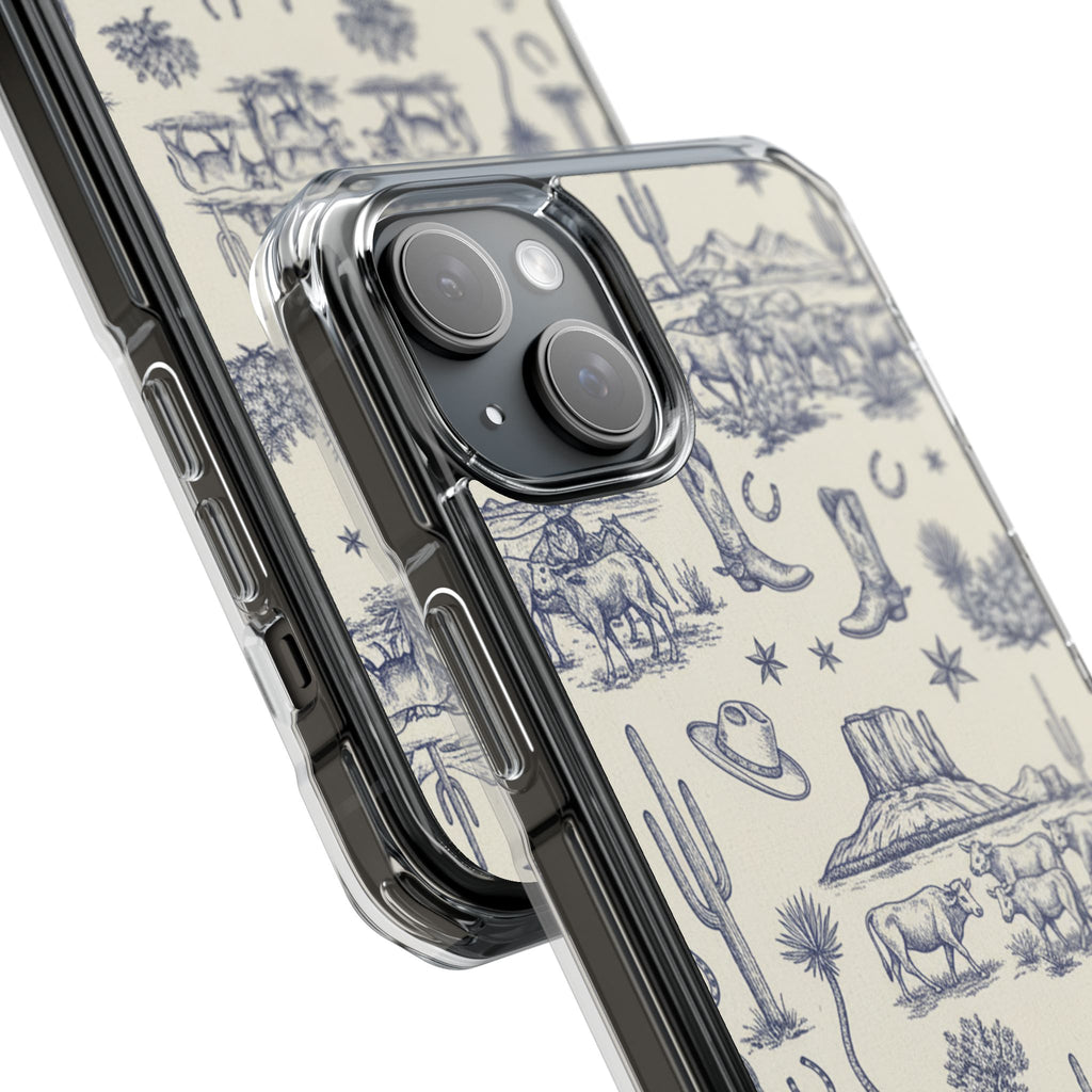Whimsical Toile | Clear MagSafe Case