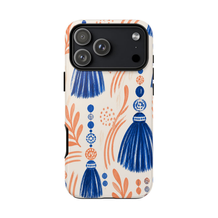 Cobalt Tassels phone case design