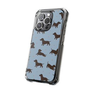 Powder Dachshunds | Clear MagSafe Case