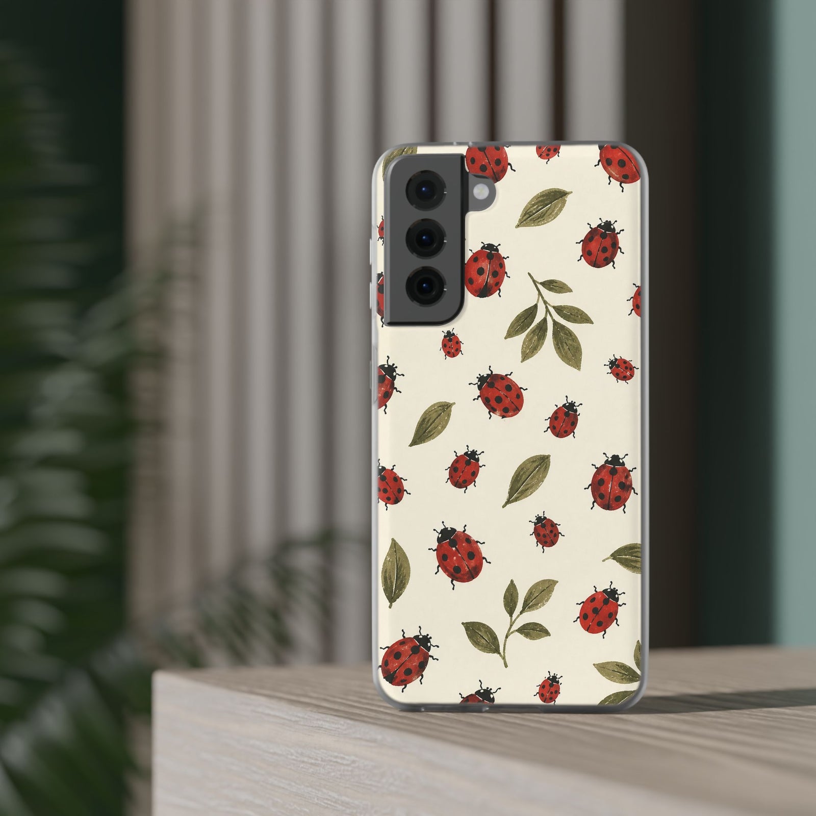 Ivory Ladybugs | Clear Case